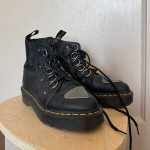 Dr. Martens Farylle Black Leather Boots